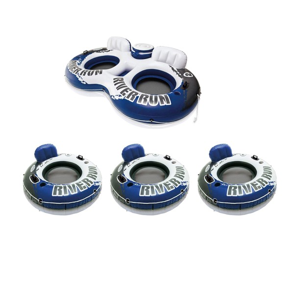 Intex River Run II Inflatable Pool Tube Float & Floating