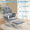 MABOZOO 6 PCS Glider Rocker Replacement Cushions with Storage Side