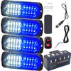 EASE2U E Led Warning Lights, 4pcs Emergency Warning Caution Hazard