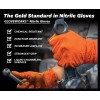GLOVEWORKS HD Orange Nitrile Gloves, 8 mil Nitrile Disposable Gloves