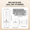 MelodySusie Nail Stamper Kit, Silicone French Tip Stamp Tool, 1PC