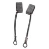 vhbw 2 x Carbon Brushes Motor Carbon Abrasive Carbon Compatible