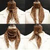 Eohak Women-Leopard-Print-Scarf Lightweight Chiffon Square Scarfs for Spring Summer Season