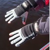 Sailing gloves back side Neoprene 2 short fingers Size S