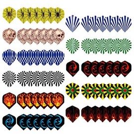 HRLORK 77 Pack Dart Flights Standard Thick Flight Extra Multiple Darts Flight Dart Sets