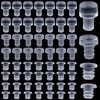 ANCIRS 56 Pcs Glass Top Table Bumpers with Stem, Anti