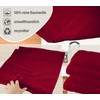 Lashuma Absorbent Dry Towels Ruby Modern Terry Towelling Towels 50