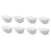 Life Story 6 Quart Rectangular Clear Plastic Protective Storage Shoe