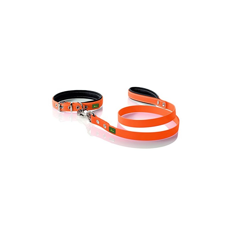 Hunter Convenience Dog Lead Leash Medium Neon Orange