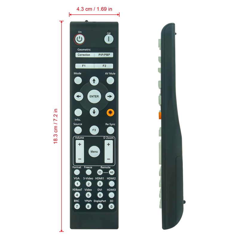 ALLIMITY Remote Control Replacement for Optoma WXGA WUXGA DLP Projector