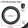 Universal 2.50/2.75-10 Dirt Bike Replacement Inner Tubes with Bend Valve