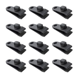 votuyet 12 Pcs Tarp Clips, Heavy Duty Lock Grip, Tarp Clamp, Fit for Awnings, Outdoor Camping, Caravan Canopies, Car Covers