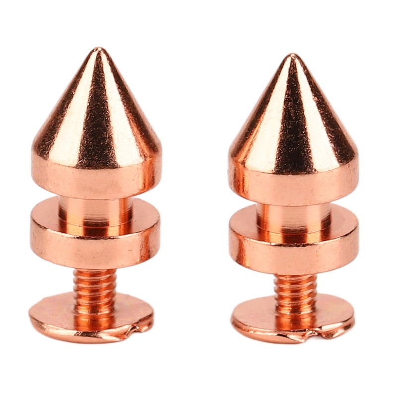 100 Sets Spiked Cone Spike Stud Rose Gold High Hardness