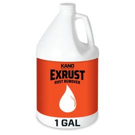 KROIL Exrust Rust Remover - Fast-Acting Chemical Rust Dissolver & Corrosion Cleaner - Heavy-Duty Penetrating Oil Formula - Safe on Steel, Iron & Automotive Parts - Bottle - 1 gal - 1 Pack (EX011)
