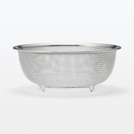 Muji 12828969 Stainless Steel Mesh Colander, S, Approx. Diameter 6.5 x Height 2.6 inches (16.5 x 6.5 cm)