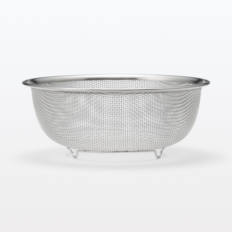 Muji 12828969 Stainless Steel Mesh Colander, S, Approx. Diameter 6.5