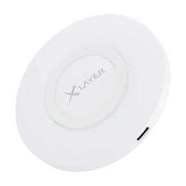 XLayer Ladegerät Wireless Charging Pad Basic 10W Qi-zertifiziert White
