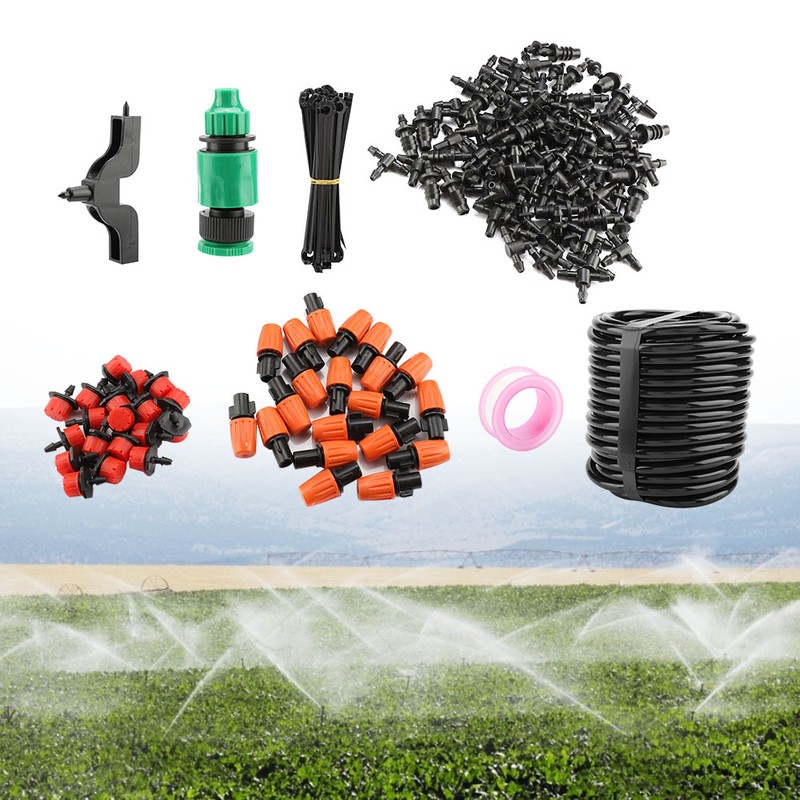15m Hose Drip Irrigation System Kit Self Watering Garden Hose