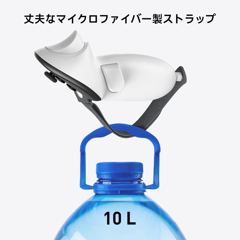 PRISMXR コントローラーアクセサリー 滑り止め アクセサリー 快適握感 調節可能 取り付け簡単 Quest3S/3と互換性あり コントローラーグリップカバー (2個セット)