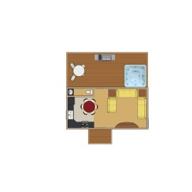 399sqft-Party House/No Bedrms, 14'x28', Tiny House design - ala cart - Material List-8'framing,Insul.&Windows