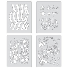 Artool Freehand Airbrush Templates, Patriotica Mini Series