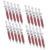 Novelty Nurse 20 fake 'Blood' Syringe Pens Black Ink Bulk