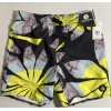 Volcom Boys Poly Party Swim Trunks, Black, Green & Yellow
