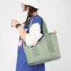 zhongningyifeng Womens Casual Canvas Tote Bag with Top Handle Large