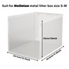 Holintan Litter Box Shield,17.5"x13.7"x13"H Large Litter Box Splash Guard Without