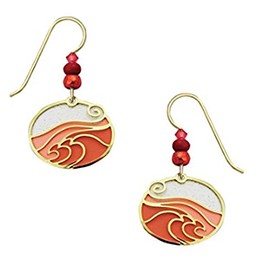 Adajio Golden"Ocean Wave" Earrings 7737
