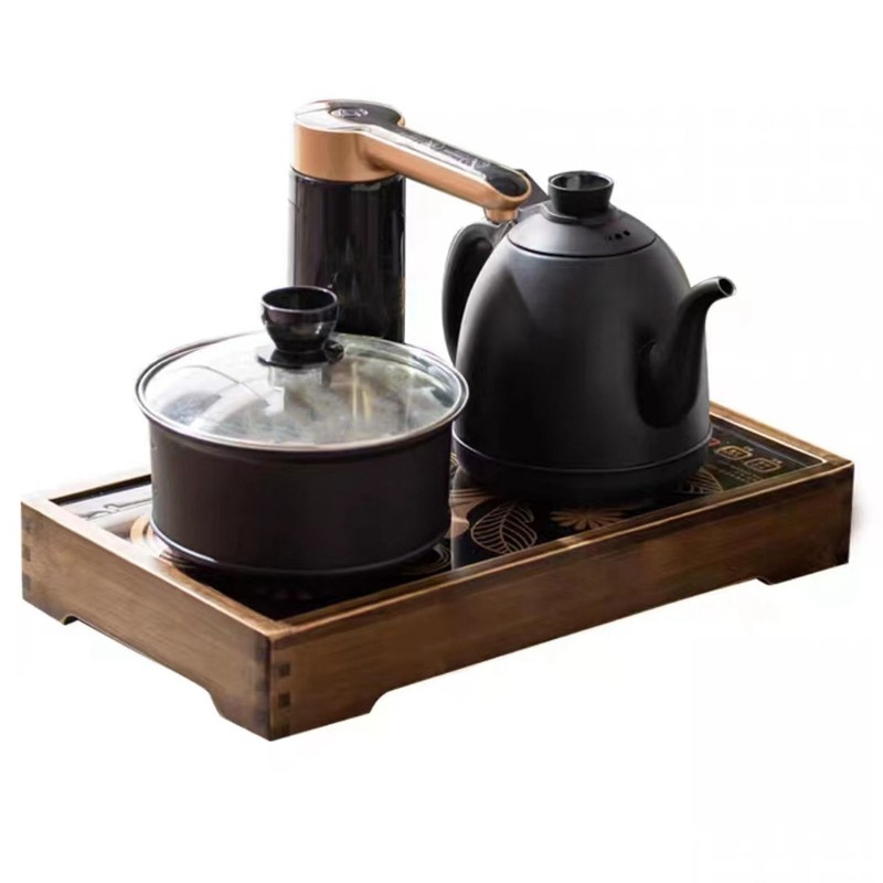Induction Cooker Wood Frame Minimalist Stable Embedded Electric Tea Stove