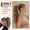Dcbaboo Ponytail Hairpiece Braid Extensions Wavy Long 50 cm Wrapped