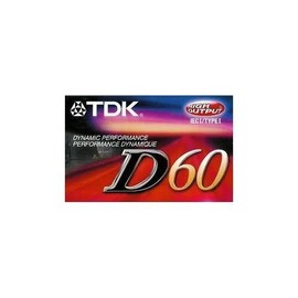 TDK D60 IEC I/Type 1 High Output Audio Cassette.