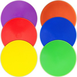 Vhxorrz 6pcs Spot Markers 9 Inch Floor dots Non-Slip Rubber Agility Markers for Football, Basketball Training Markers,School Activities, Exercise Drills