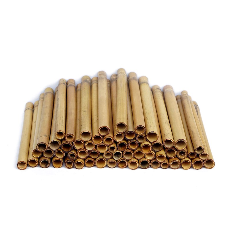 IA Crafts Bamboo Tubes, for Mason Bees, Natural Bamboo Bee
