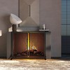 Fire Beauty Fireplace Screen with Hinged Doors Cast Iron Border
