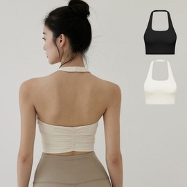 HL] Bra Pilates Pole Wear Backless Top Top Black/S