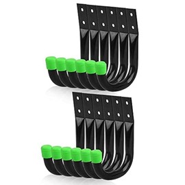 ZENWORYS 12pcs Heavy Duty Garage Storage Utility Hooks, Utility Hooks for Garage Wall,Bike Hooks for Garage Wall