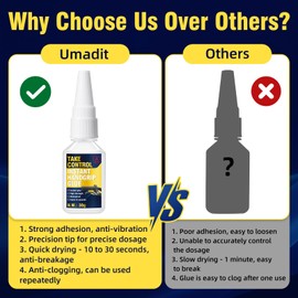 Umadit Grip Glue, Motorcycle Grip Glue, 30g Quick-Drying Handlebar Glues for Dirt Bikes Handle Installing and Fixing, Waterproof Handle Adhesive for Snowmobiles, Bicycles, Ebikes, Motorcycles