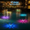 NiceBuy 4-Pack Solar Floating Pool Lights Outdoor Waterproof Solar-Powered that