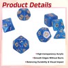 uxcell Polyhedral Dice Set, 7 Pcs Acrylic Dice for Role