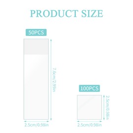 Focenat Pack of 100 Microscope Slides and 50 Cover Glasses, Pre-Cleaned Slides and Cover Glasses Microscope, Microscope Accessories for Children, Students, Laboratory, Biology, Science