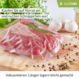 culivac 4 Foil Rolls 30 x 600 cm Vacuum Rolls Pro for Vacuum Sealer Vacuum Sealer Film Sealing Machine BPA Free Vacuum Sealing Film Roll Vacuum Bag Vacuum Bags Rolls