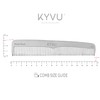 KYVU A5 Handmade 16.8 cm Dual-Tooth Aluminium Comb
