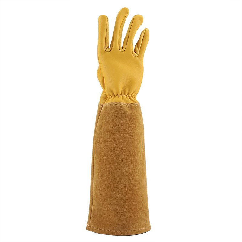 Professional Gardening Gloves Rose Pruning Gardening Leather Gloves Wearproof Puncture