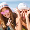 Maxdot Heart Shape Sunglasses Rimless Transparent Heart Glasses Party Favors