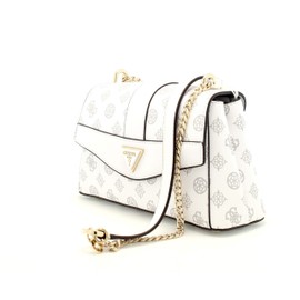 GUESS Dorys Convertible Xbody Flap Bag White Logo, White logo.