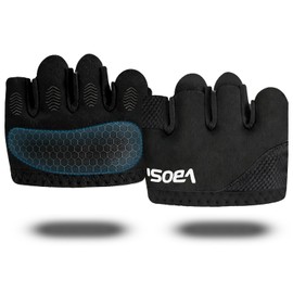 Guantes Deportivos Antideslizantes y Anti-Callos, Guantes de Gym para Mujer y Hombre, Diseño de Medio Dedo Transpirable, Apto para Entrenamiento en Gimnasio y Levantamiento de Pesas