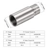 uxcell Shower Head Extension Arm Stainless Steel 1/2PT Male to