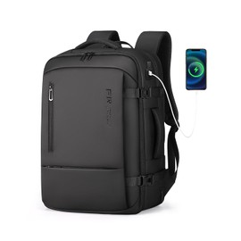 Fenree.geer Travel Backpack for Men, Flight Approved Carry On Luggage Backpack with USB Port, Water Resistant Expandable Computer Daypack, 17.3 Inch Black Business Laptop Backpack for College/Work